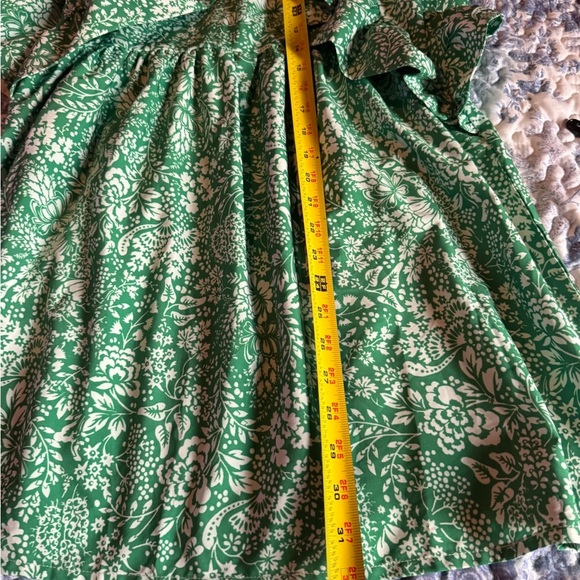 Green Floral Ruffle Dress - Picture 5 of 7
